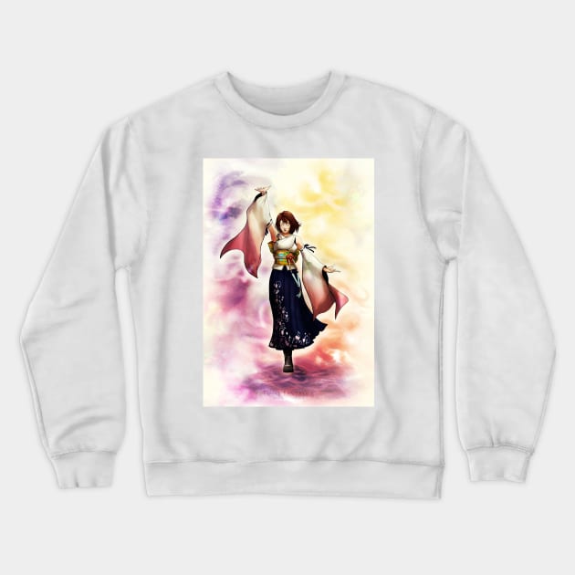 Summoner Yuna Crewneck Sweatshirt by mcashe_art